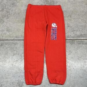 vintage new england patriots champion made in usa red sweatpants size large